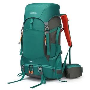 48L Camping Backpack Travel Bag For Men Large Capacity Outdoor Sport Trekking Hiking Mountaineering Shoulder Bag with Rain cover