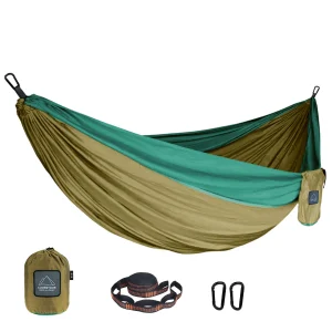 Portable Nylon Parachute Hammock Single and Double Size Outdoor Camping Hiking Garden