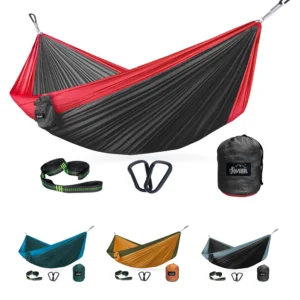 300x200cm Portable Camping Tourist Parachute Cloth Hammocks Outdoor Garden Travel Sleeping Hanging Hammock Swing Nature Hike