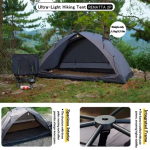 2 Person Outdoor Trekking Tent Renatta Ultralight Portable