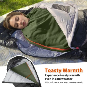 Lightweight Sleeping Bag 3 in 1 Fleece Liner Blanket Warm