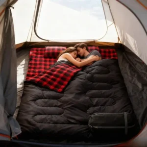 Double Sleeping Bag For Adults With 2 Pillows 2 Person