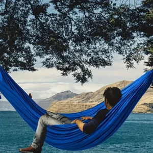 Hammock with Straps and Storage Bag Suitable